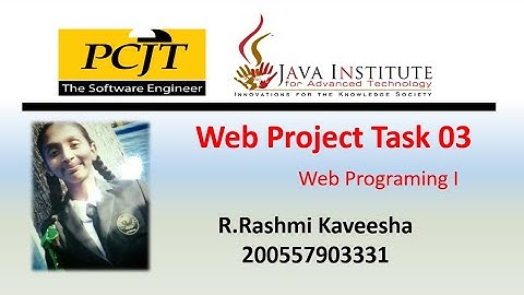 Java Institute || Web Programing || eShop Project Task 3||