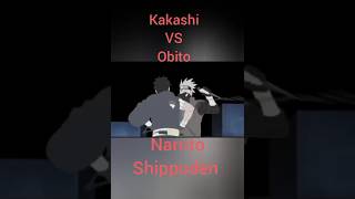 Kakashi vs Obito anime peleasanime peleasepicas narutoshippuden kakashi obito