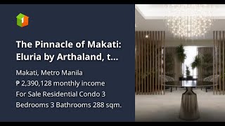 The Pinnacle of Makati: Eluria by Arthaland, the Ultimate Property Investment for the Discerning.