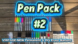 Pen Pack #2 - CLASSIC Permenant &amp; Dry Erase Markers! #collectibles 
