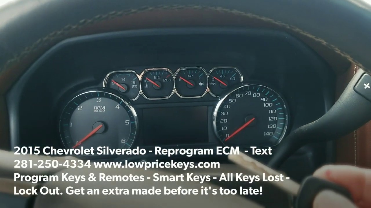 2015 Chevrolet Silverado - Reprogram ECM - YouTube