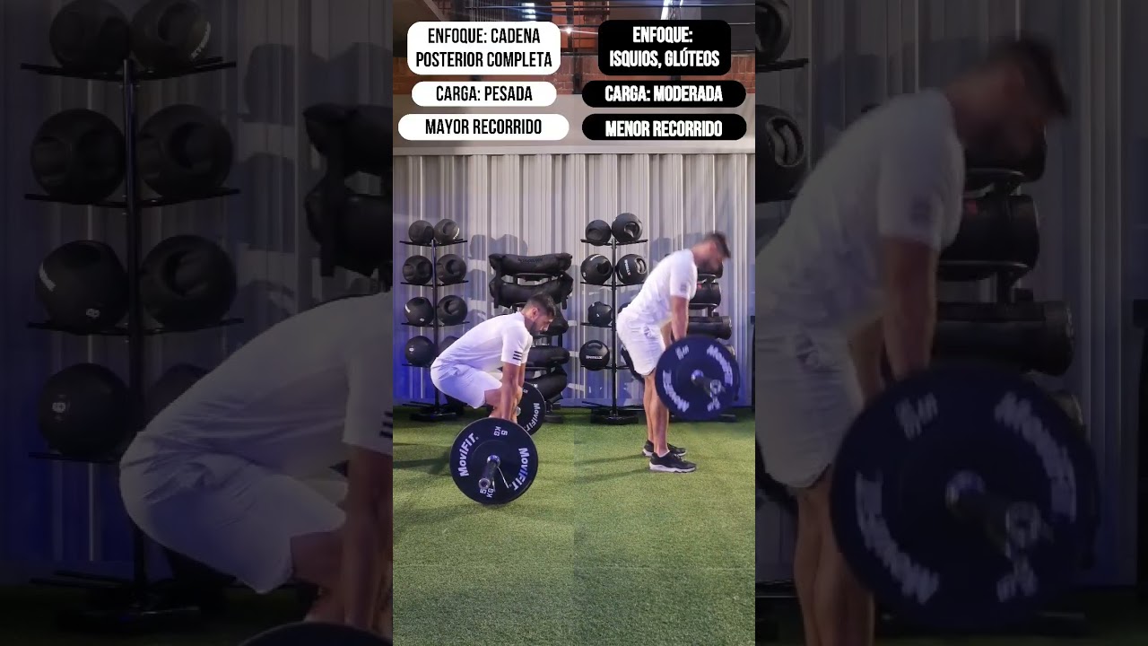 Peso muerto convencional vs peso muerto rumano ✅️ diferencias