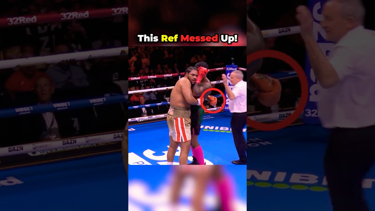 Boxing Referee Makes SHOCKING Mistake!