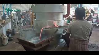 40 ton/d Scrap Lead Melting Cupola Furnace in India