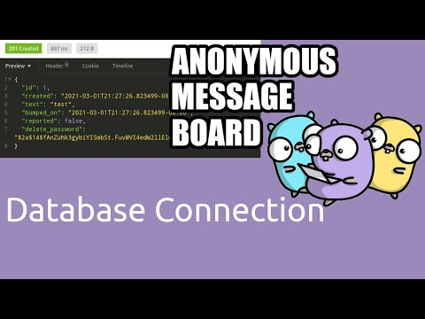 Go Anon Board [2] - GORM Database Connection