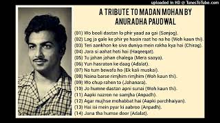 A TRIBUTE TO MADAN MOHAN BY ANURADHA PAUDWAL (VOLUME 1)