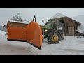  schneerumung  john deere 2250  snow plowing