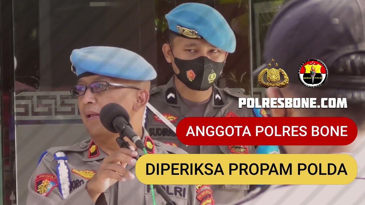 Propam Polda Sulsel Gelar Gaktibplin Di Polres Bone
