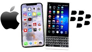 iPhone X vs BlackBerry Key2 Speed Test!