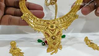 1 Gram Gold plated Necklece || Contact on WhatsApp  7359294137 || The jewellery place, #fashion#se