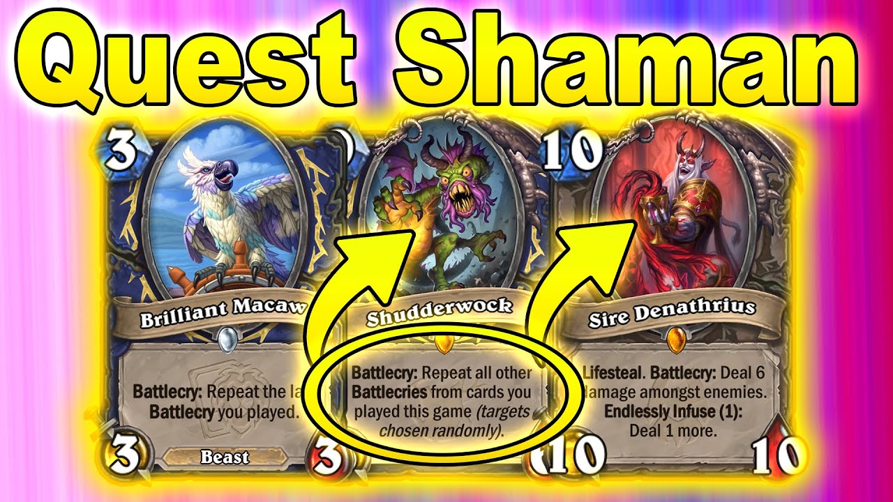 Quest But It's Broken Shudderwock + Sire Denathrius Castle Mini-Set | Hearthstone - YouTube