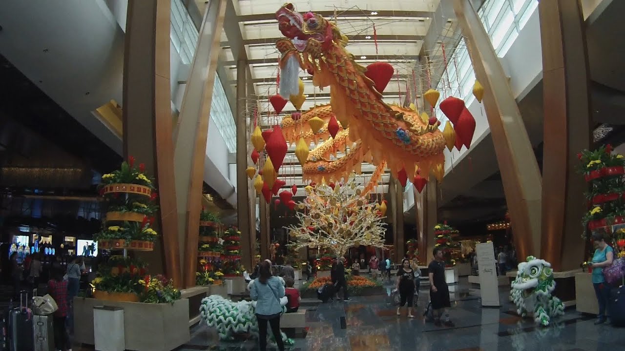 Aria Las Vegas Chinese New Year 2016 Decorations- Year of the Monkey - YouTube