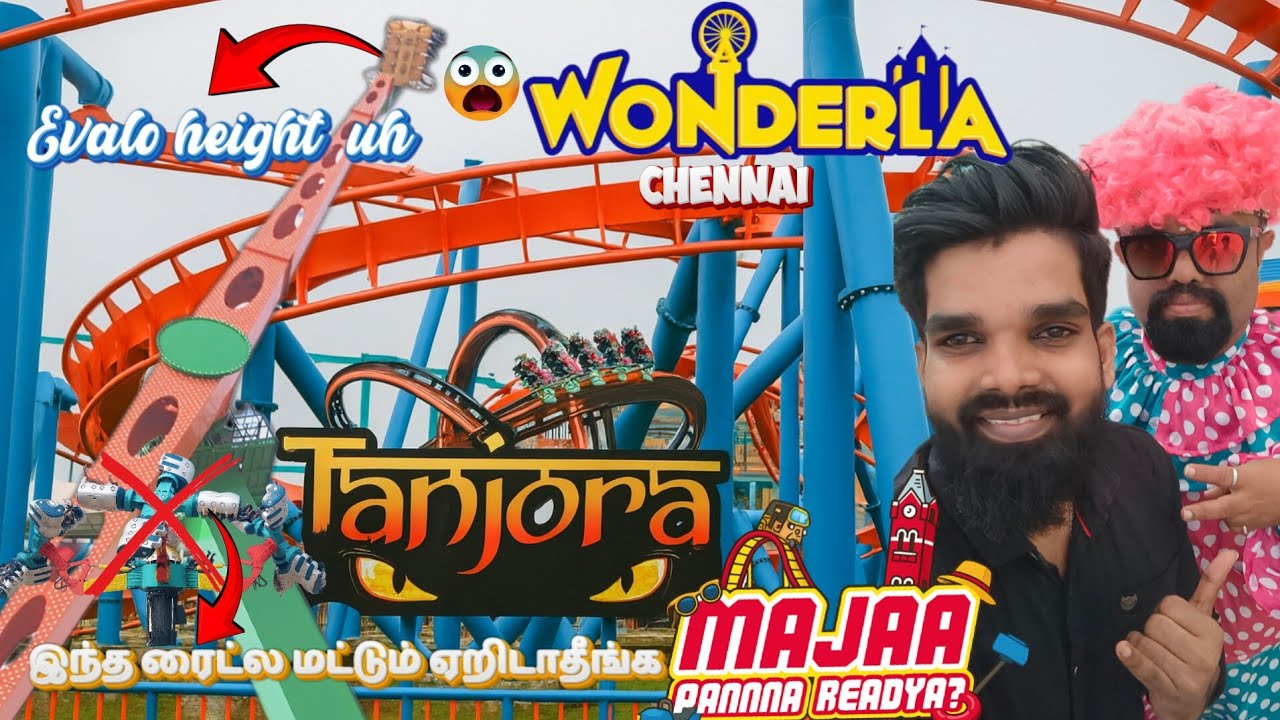 “😵‍💫Paathale  thala suthuthu 😱Ride la pona enna aagum! 😵‍💫😂Mersal Level Rides! Chennai Wonderla vlog