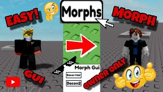 How To Make a Morph GUI That Only The Owner Can Use in Roblox Studio