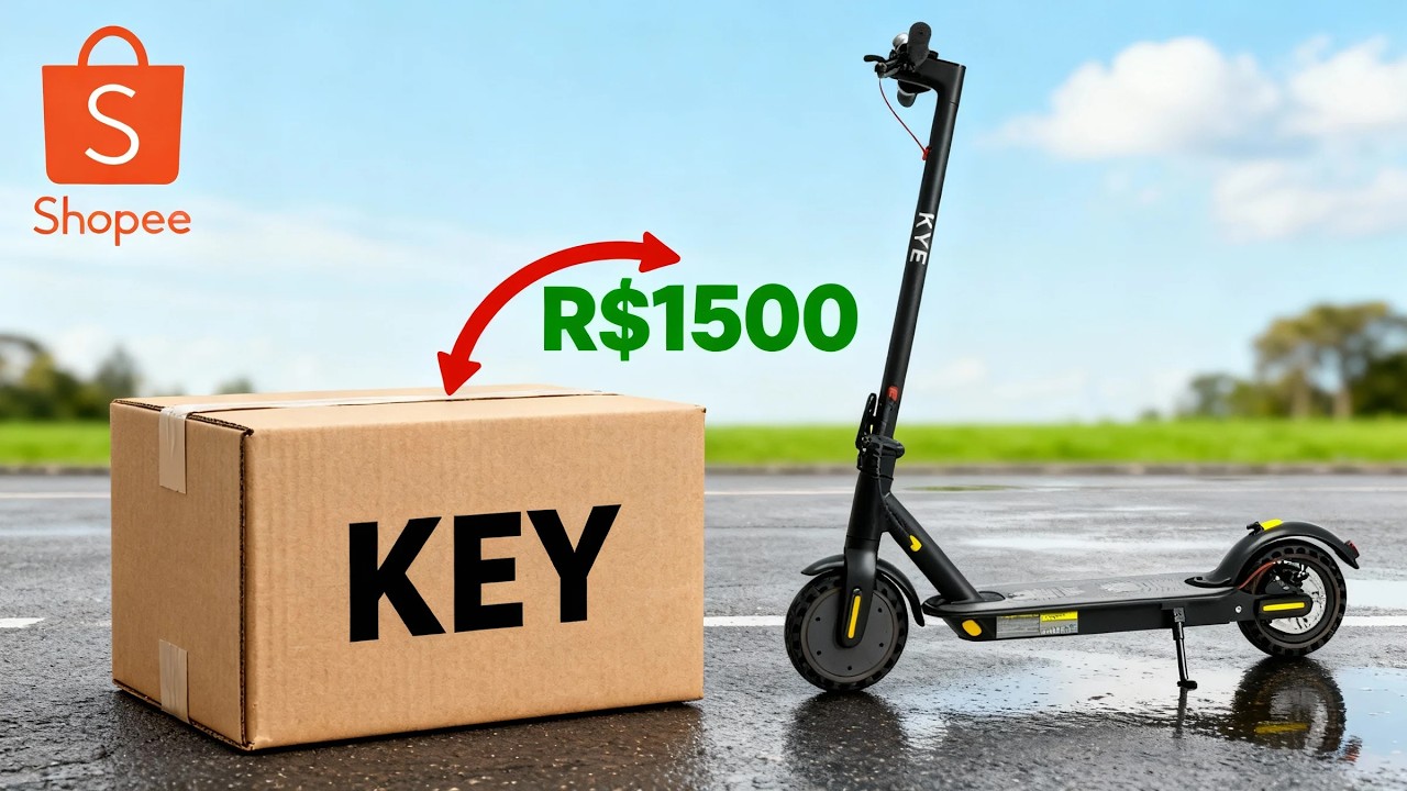 TESTEI O PATINETE ELETRICO GENÉRICO DA SHOPEE (KYE)