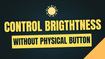 Control Monitor Brightness Easily – No Physical Buttons Needed! 💡