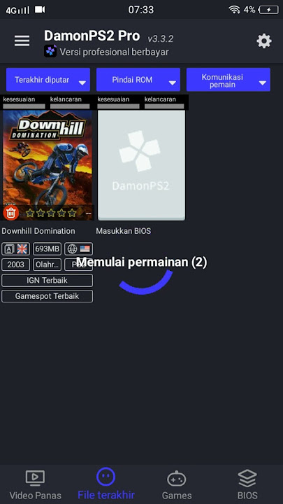 Gua main Damon PS2 Game Downhill Malaga Lag Dan Patah-Patah Cara Settingannya Gimana Ya