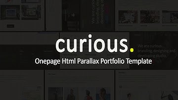 Curious - Onepage Parallax | Themeforest Website Templates and Themes