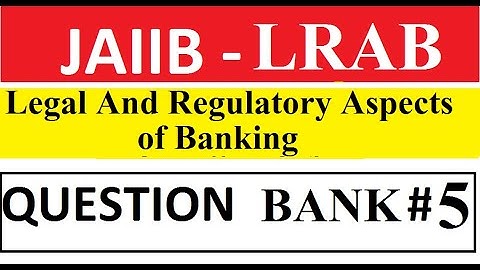 JAIIB Principles And Practices Of Banking Question Bank 6 || PPB