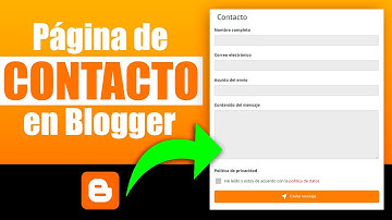 🔴 Como Poner FORMULARIO de CONTACTO en Blogger 2024 [Página de Contacto]