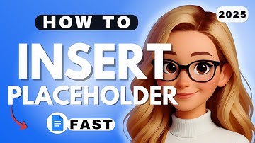 How to Insert Person Placeholder in Google Docs