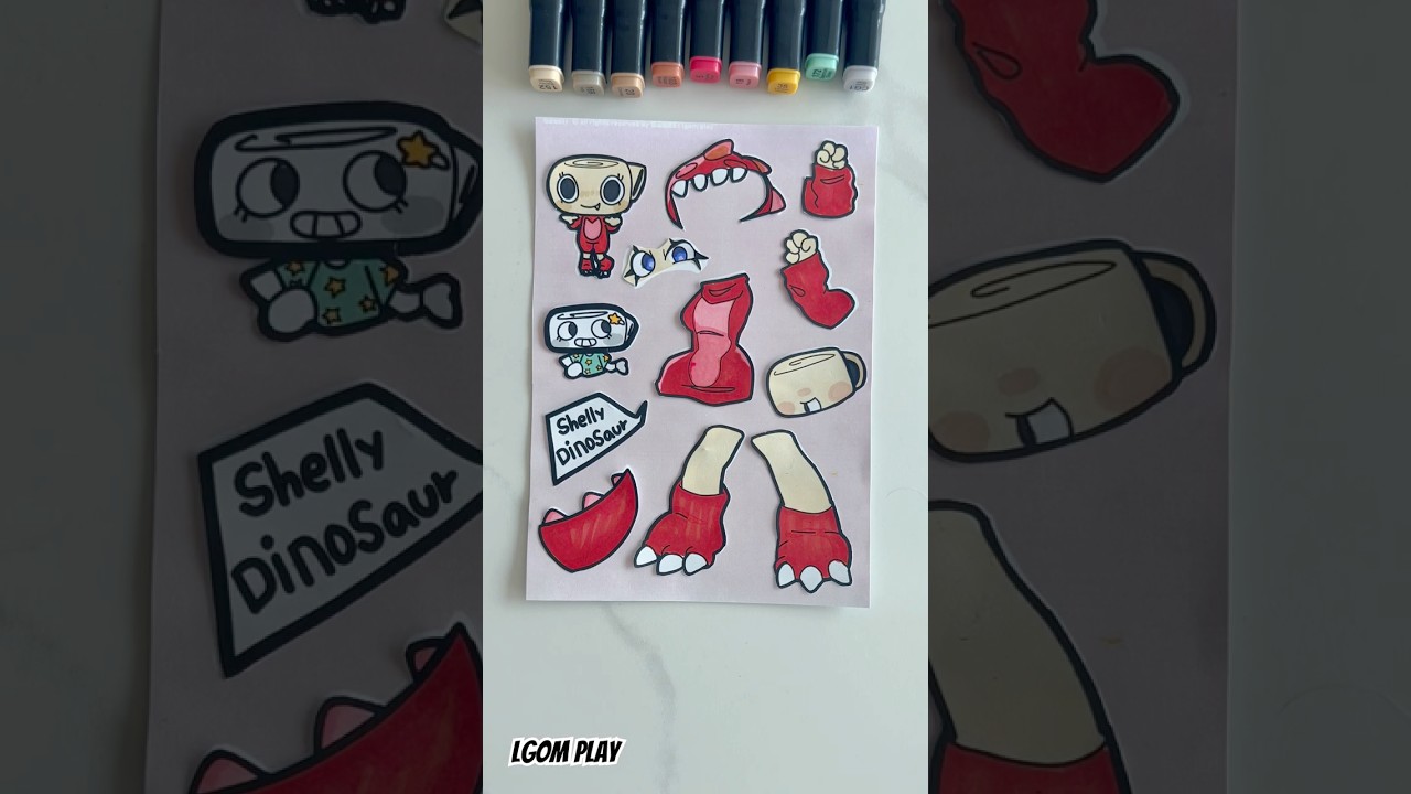 🌈diy sticker🌈 Dandy's world shelly dinosaur from@Munax198  