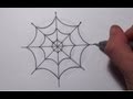 How To Draw a Simple Spider Web