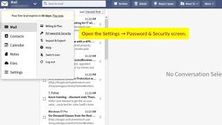 How to create Fastmail App Password screenshot 1