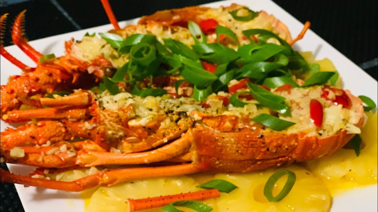 Buttered Garlic Lobster with Pineapple recipe YouTube