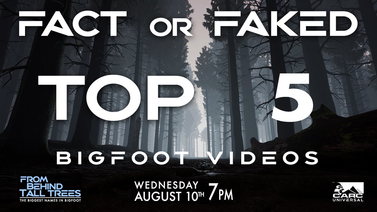 From Behind Tall Trees- TOP 5 BIGFOOT VIDEOS-FACT OR FAKED 