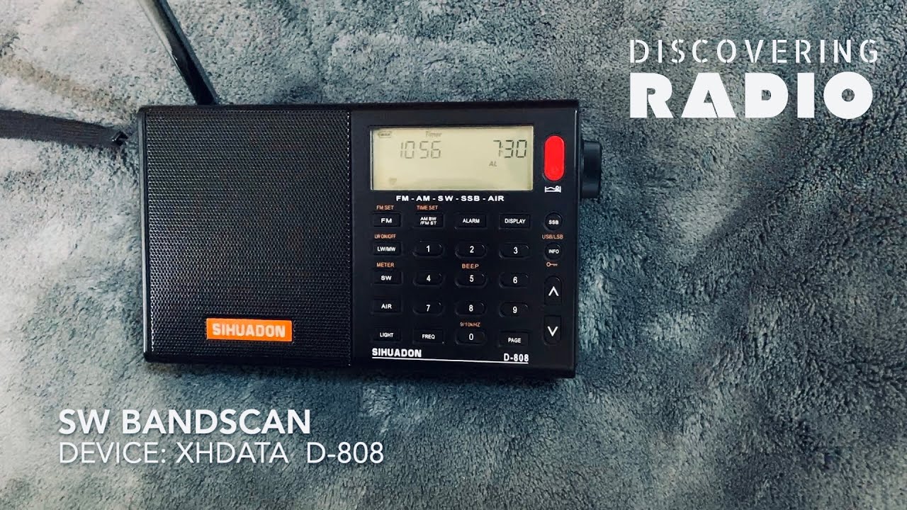 SW Band scan on XHDATA D808 - Indoor