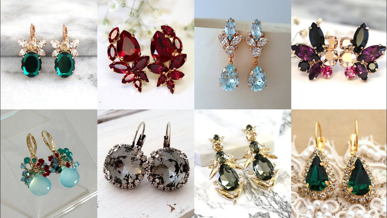 Most Beautiful Stylish And Outstanding Diamonds With Real Stone Fitting small Stud Earring Design