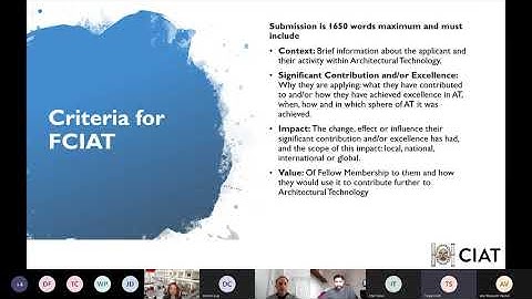 Attaining Fellow Membership FCIAT Insight Workshop 1