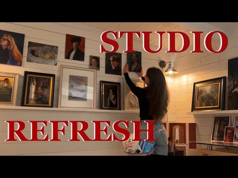 Art studio transformation✨setting up to open to the public