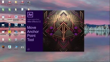 After Effects : Move Anchor Point Tool
