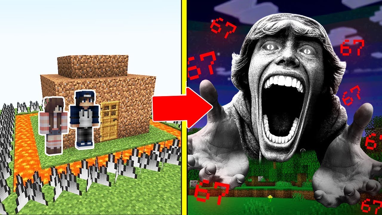 CẬU BÉ QUỶ ÁM 67 KID Tấn Công Nhà Được Bảo Vệ Bởi bqThanh và Ốc Trong Minecraft