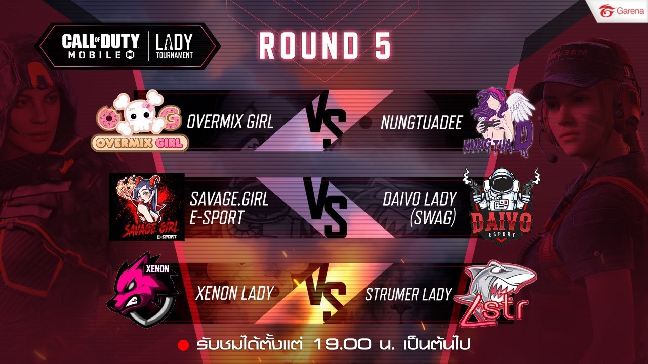 🔴ᴸᶦᵛᵉ | Round 5 | CODM: Lady Tournament 2020 - YouTube
