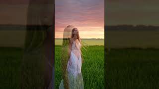 Nature er majhe nijeke khuje pawa #Alina#Nature#PeacefulMood #GreenField #SunsetVibes #CinematicReel