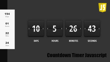 Countdown Timer In Javascript || Web Design || Javascript || Javascript Tutorial || Html5 || Css3