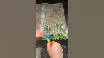 Dragonfly latch hook row 6 #latchhook #hobby #hobbies #craft #crafting