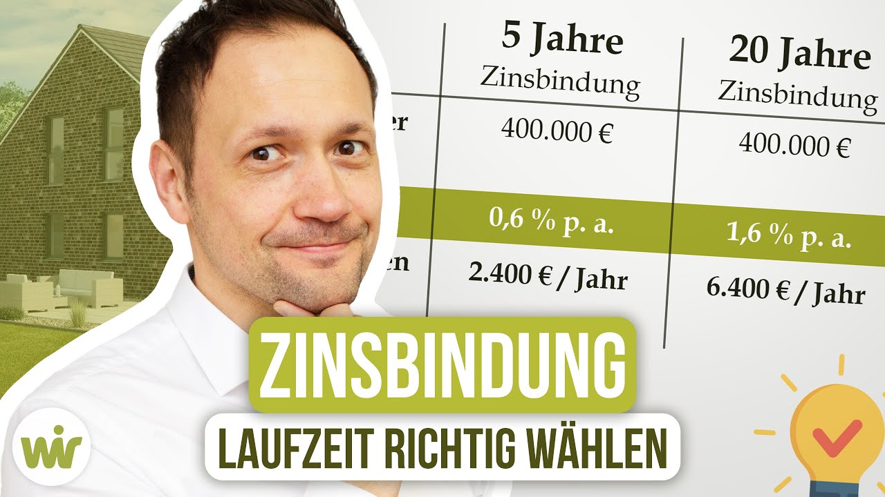Update Zinsbindung - So wählt man seine richtige Zinsbindungsfrist (Baufinanzierung)