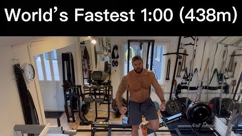 Mikael Westerstrom World Record 1:00  Indoor rowing concept 2 sliders