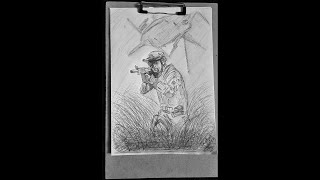 army drawing easy soldier indian sketch very steps