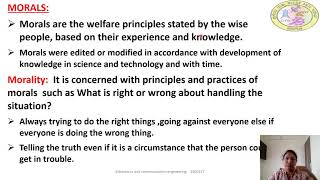 Introduction to Professional Ethics session 1