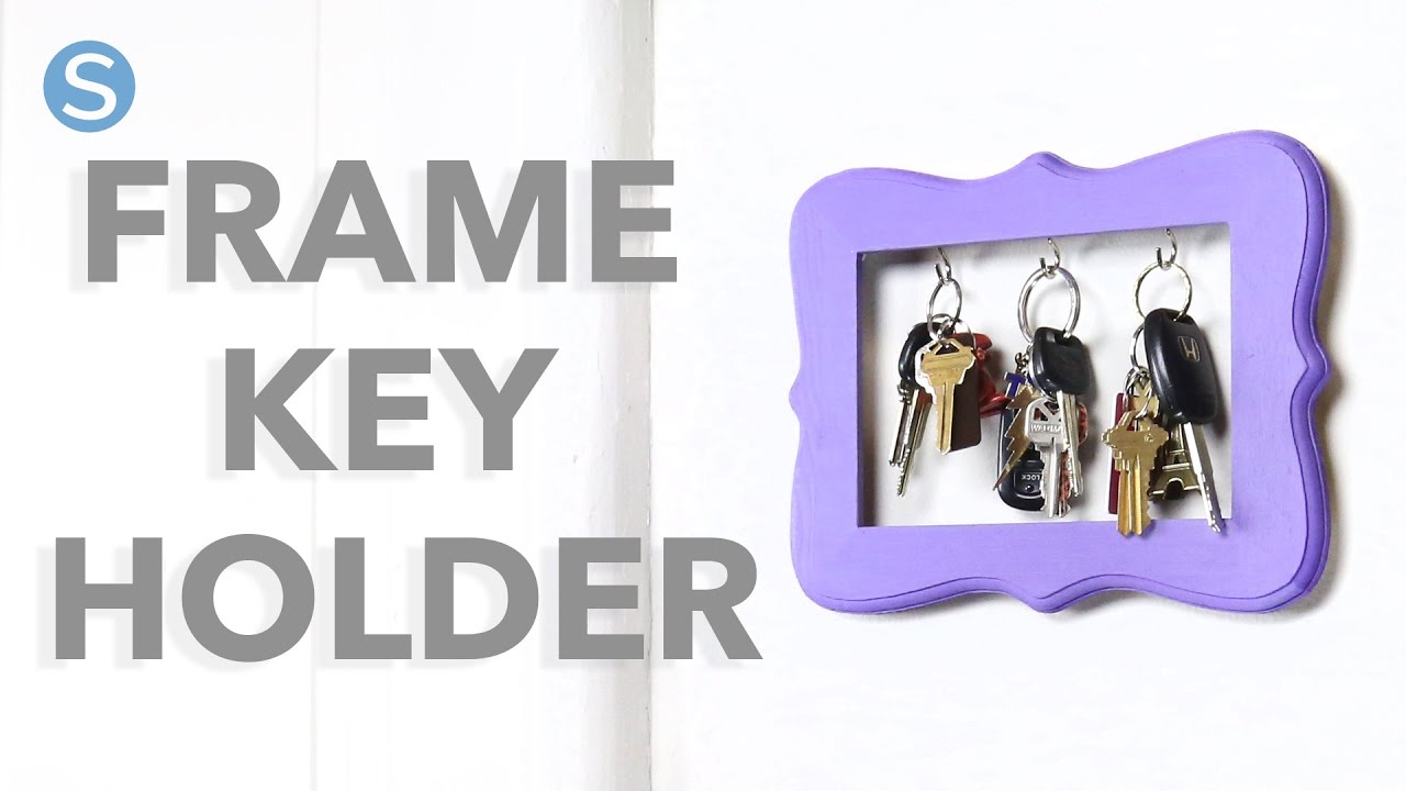 Easy DIY Craft Picture Frame Key Holder Simplemost YouTube