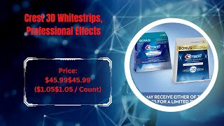 Crest 3D Whitestrips, Professional Effects, Teeth Whitening Strip Kit Review 2023