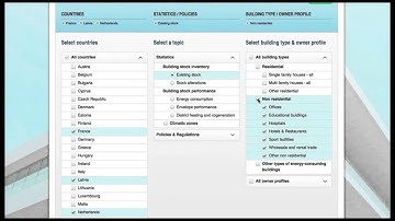 BPIE data hub for the energy performance of buildings