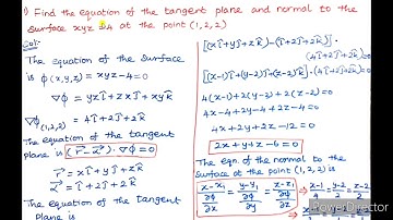 SJCTNC - MT306S - Vector & Fourier Analysis- Vector Differentiation ( Problems) Part - VI