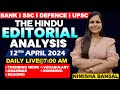 Editorial analysis  12th april 2024  vocab grammar reading skimming  nimisha bansal