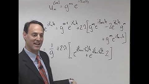 Scientific Computing || 02 Week 6  17 2   leap frog for the wave equation 10 59